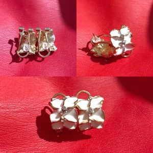 Fashion Women White Flower Earrings